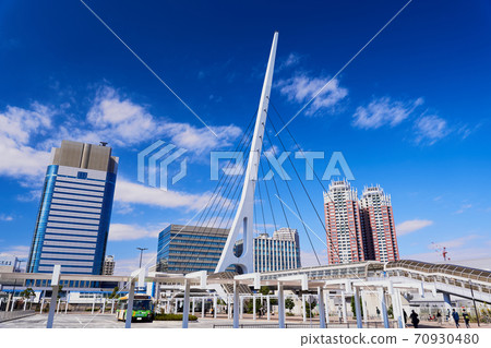 東京海岸副中心台場東京電車站前風景 70930480