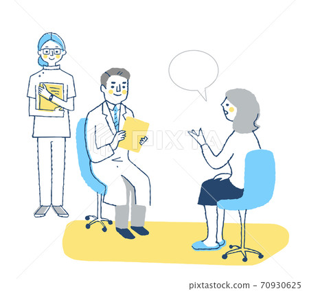 Doctor and patient examination 70930625