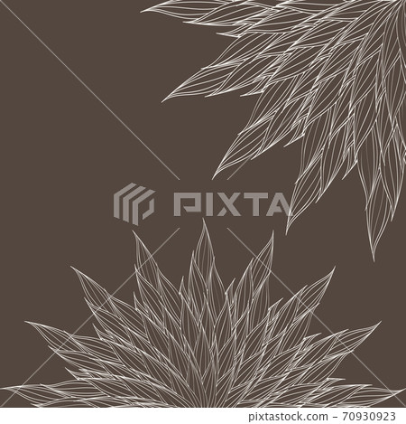 Monochrome decorative background, round ornament. Vector illustration 70930923