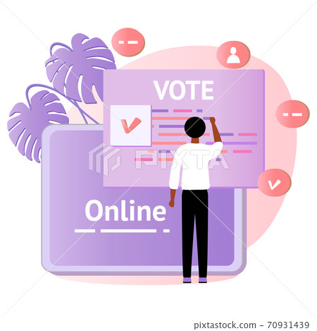 Vote Online Vector People Election E-voting Vote Online Vector People Election E-voting 70931439