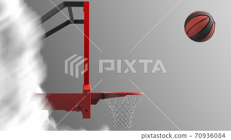 3D illustration of basketball 70936084