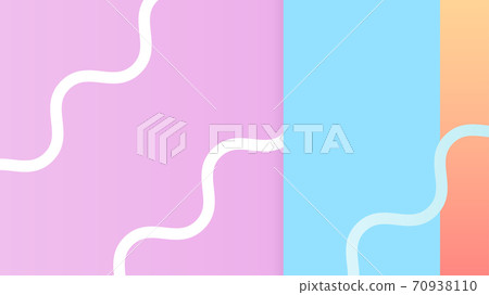 Pastel colorful geometric elements abstract background 70938110