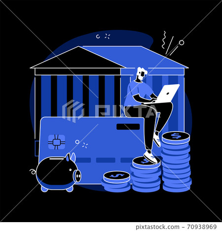 Banking operations abstract concept vector illustration. 70938969