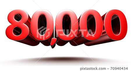 Number 80000. Number 80000. 70940434