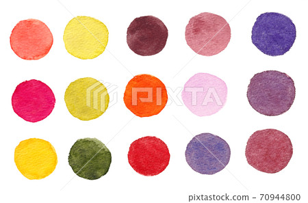 彩色的水彩圖標Minori 70944800