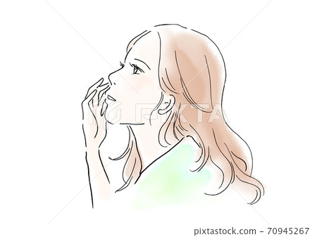 Female illustration skin care 70945267