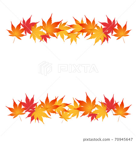 Autumn leaves maple frame illustration autumn - Stock Illustration ...