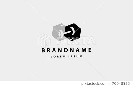 barble bodybuild fitness logo design vector 70948553