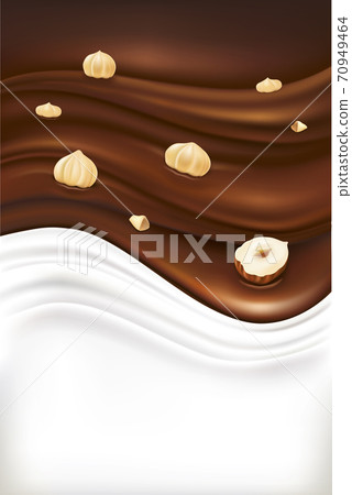 chocolate, splash, hazelnut 70949464