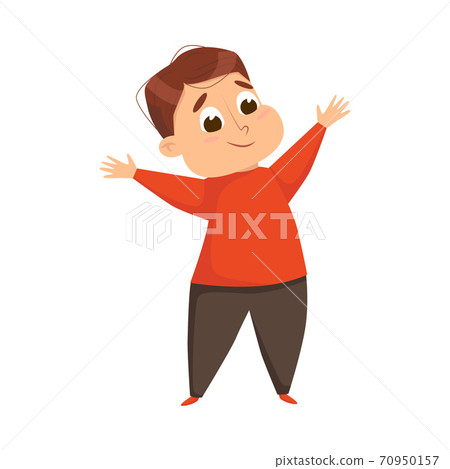 Overweight Chubby Boy, Cheerful Fat Unhealthy Kid Character Doing Sports Exercise Cartoon Style Vector Illustration Overweight Chubby Boy, Cheerful Fat Unhealthy Kid Character Doing Sports Exercise Cartoon Style Vector Illustration 70950157