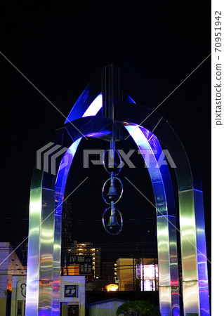 姬路大橋的紀念碑(夜景) 姬路大橋的紀念碑(夜景) 70951942