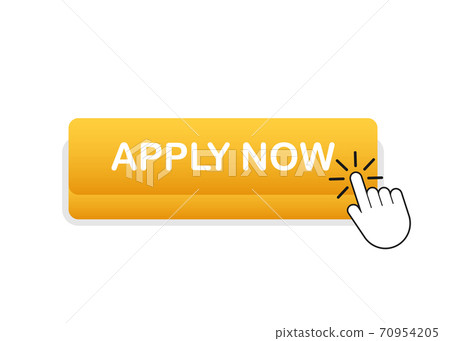 Apply now. Web banner. Arrow, cursor icon. Arrow vector icon. Hand click. Vector stock illustration. Apply now. Web banner. Arrow, cursor icon. Arrow vector icon. Hand click. Vector stock illustration. 70954205