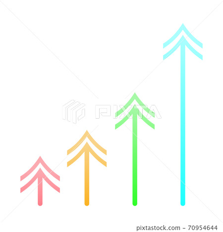 Graph rising image - Stock Illustration [70954644] - PIXTA