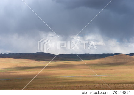Global warming make arid landscape on the earth. Global warming make arid landscape on the earth. 70954895