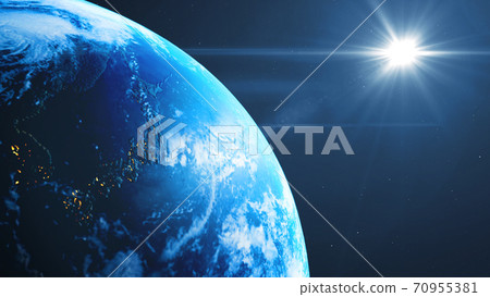 Earth solar flare background material background universe 70955381