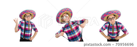 Funny mexican with sombrero in concept 70956696