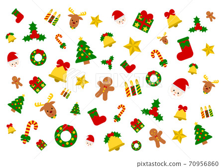 Christmas Christmas icon illustration pattern white background Christmas Christmas icon illustration pattern white background 70956860