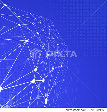 3D Molecule And Communication Background - Stock Illustration [70958997 ...