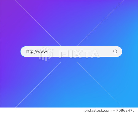 Web search bar vector template 70962473