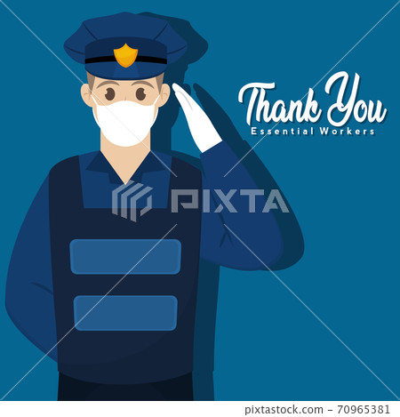 Police picture thank you essentials workers 70965381