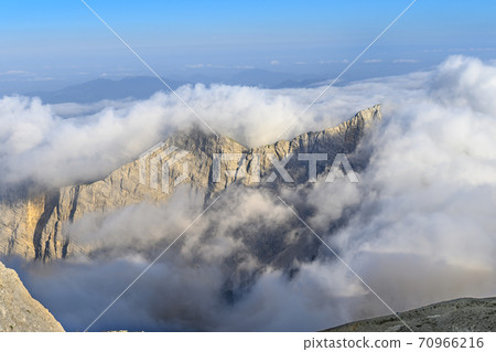 Mountains Panorama in a Sunny Summer Day 70966216