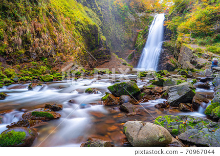 Autumn Akiu Otaki Slow Shutter [Miyagi Prefecture] 70967044