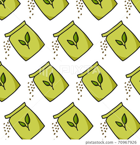 seeds seamless doodle pattern, vector color illustration seeds seamless doodle pattern, vector color illustration 70967926