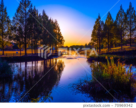 烏奇奇河防洪綠化夜景 烏奇奇河防洪綠化夜景 70969342