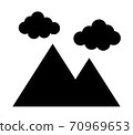 Mountains and clouds 70969653