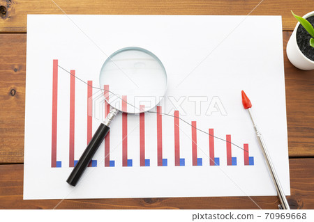 Graph of descending slope 70969668