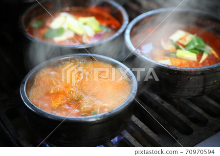 Korean hot pot dish Doenjang Jjigae 70970594