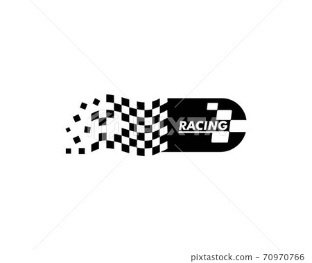racing flag icon of automotif illustration vecto 70970766
