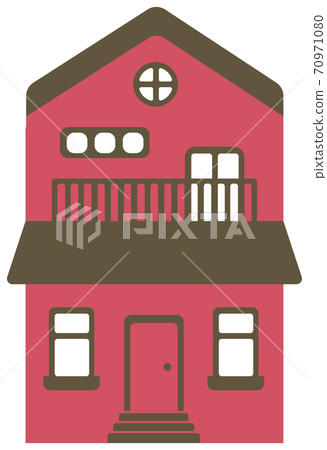 simple house front clipart