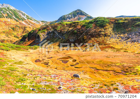 《Toyama Prefecture》 Murodo / Tateyama Kurobe Alpine Route during the peak of autumn colors 70971204