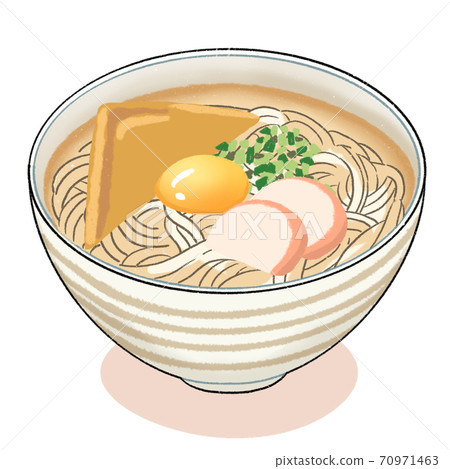 Tsukimi Udon Stock Illustration