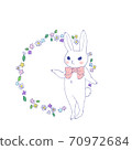 兔子和花圈 70972684