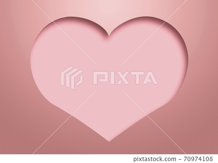 Heart Valentine pink background frame illustration - Stock Illustration ...