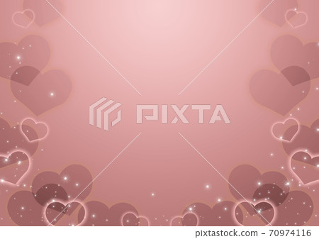 Heart Valentine pink background frame illustration - Stock Illustration ...