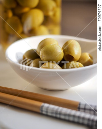 地中海食品醃橄欖，配菜 70974797