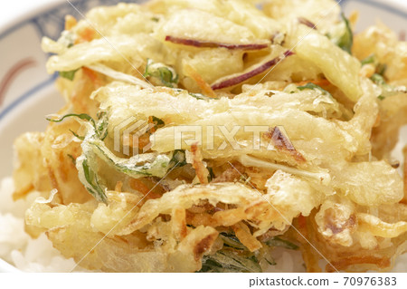 Kakiage bowl, Kakiage tendon 70976383