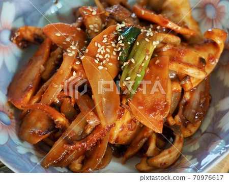 Asian Food Stir-fried Squid and Vegetables Asian Food Stir-fried Squid and Vegetables 70976617