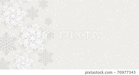 Horizontal seamless winter background with... - Stock Illustration ...