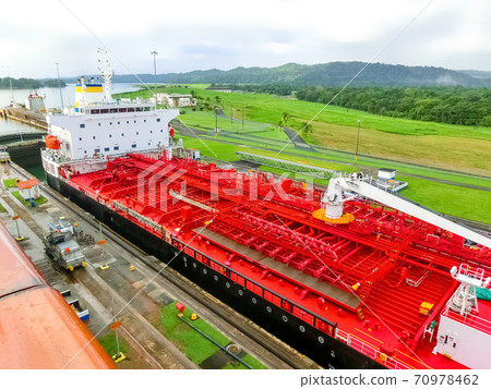View of Panama Canal from cruise ship 70978462