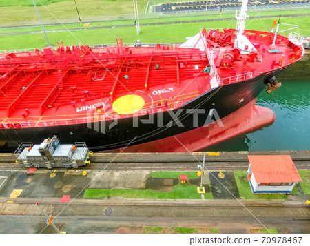 View of Panama Canal from cruise ship 70978467