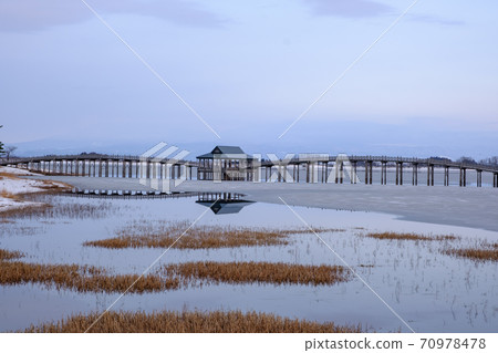 鶴之舞橋的冬日風景 鶴之舞橋的冬日風景 70978478