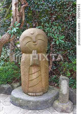 Kamakura (Hase-dera) "Warm Jizo" colored pencil drawing style Kamakura (Hase-dera) "Warm Jizo" colored pencil drawing style 70979641