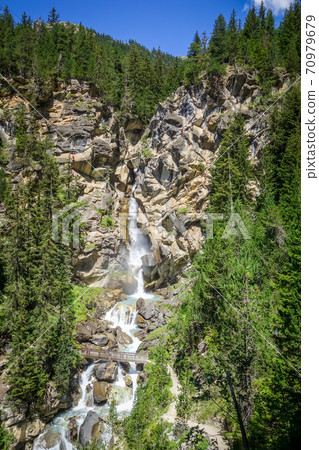 Waterfall in Vanoise national Park, French alps Waterfall in Vanoise national Park, French alps 70979679