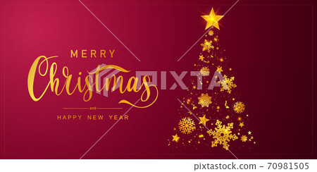 Merry Christmas and Happy New Year background. Merry Christmas and Happy New Year background. 70981505