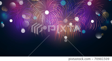 firework colorful christmas themed Celebration party Happy New Year background design. firework colorful christmas themed Celebration party Happy New Year background design. 70981509