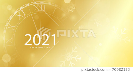 2021 Happy New Year Gold background and christmas themed Celebration party banner and cards. 2021 Happy New Year Gold background and christmas themed Celebration party banner and cards. 70982153